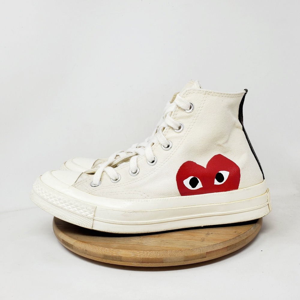 Converse Comme de Garcons Chuck Taylor Shoes Womens 8 High Top Retro Sneaker